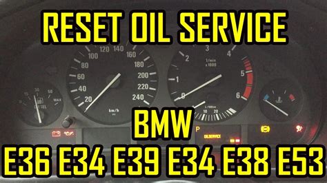 как сбросить индикаторы oilservice и inspection bmw e36 1998